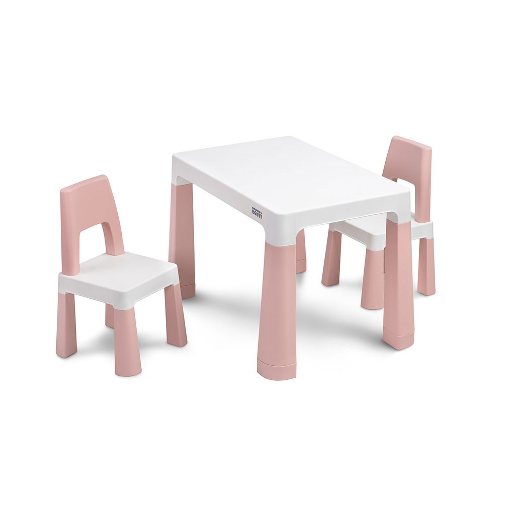 Súprava detského stola a 2 kresiel pink