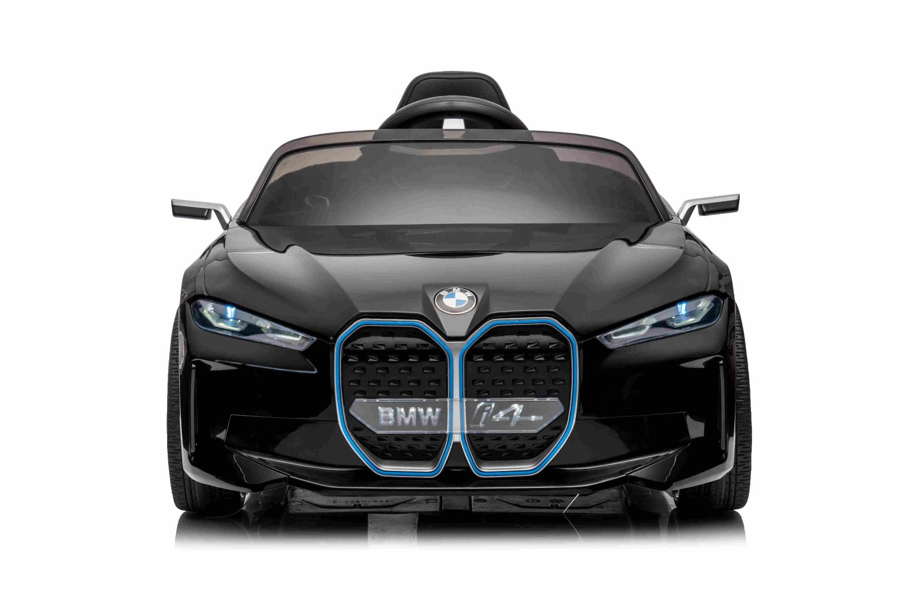 Elektrické autíčko BMW i4, čierne, 2,4 GHz diaľkové ovládanie, USB 