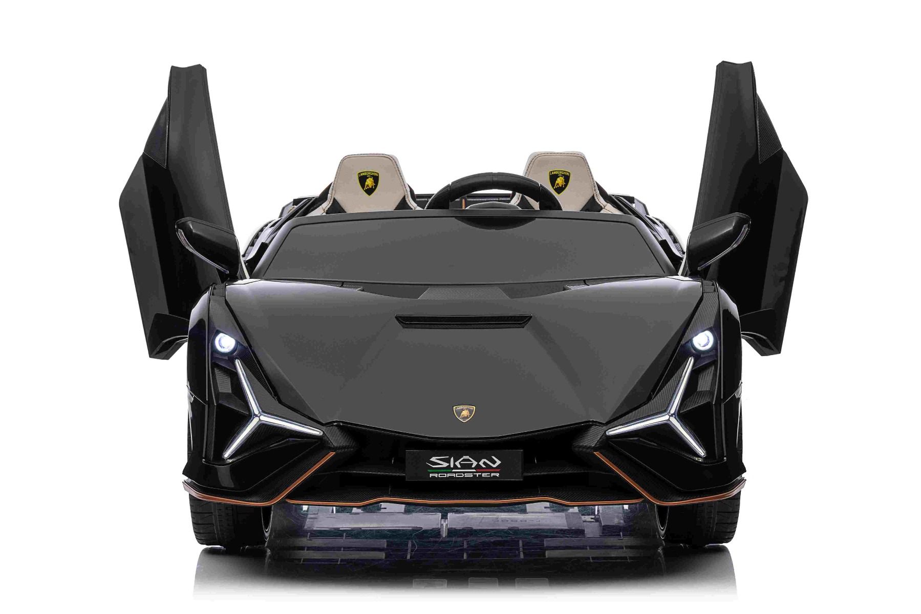 Elektrické autíčko Lamborghini Sian 4X4, čierne, 12V, 2,4 GHz diaľkové ovládanie
