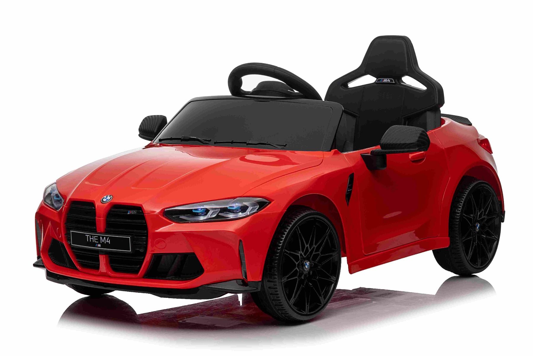 Elektrické autíčko BMW M4, červené, 2,4 GHz dialkové ovládanie, USB / Aux Vstup,