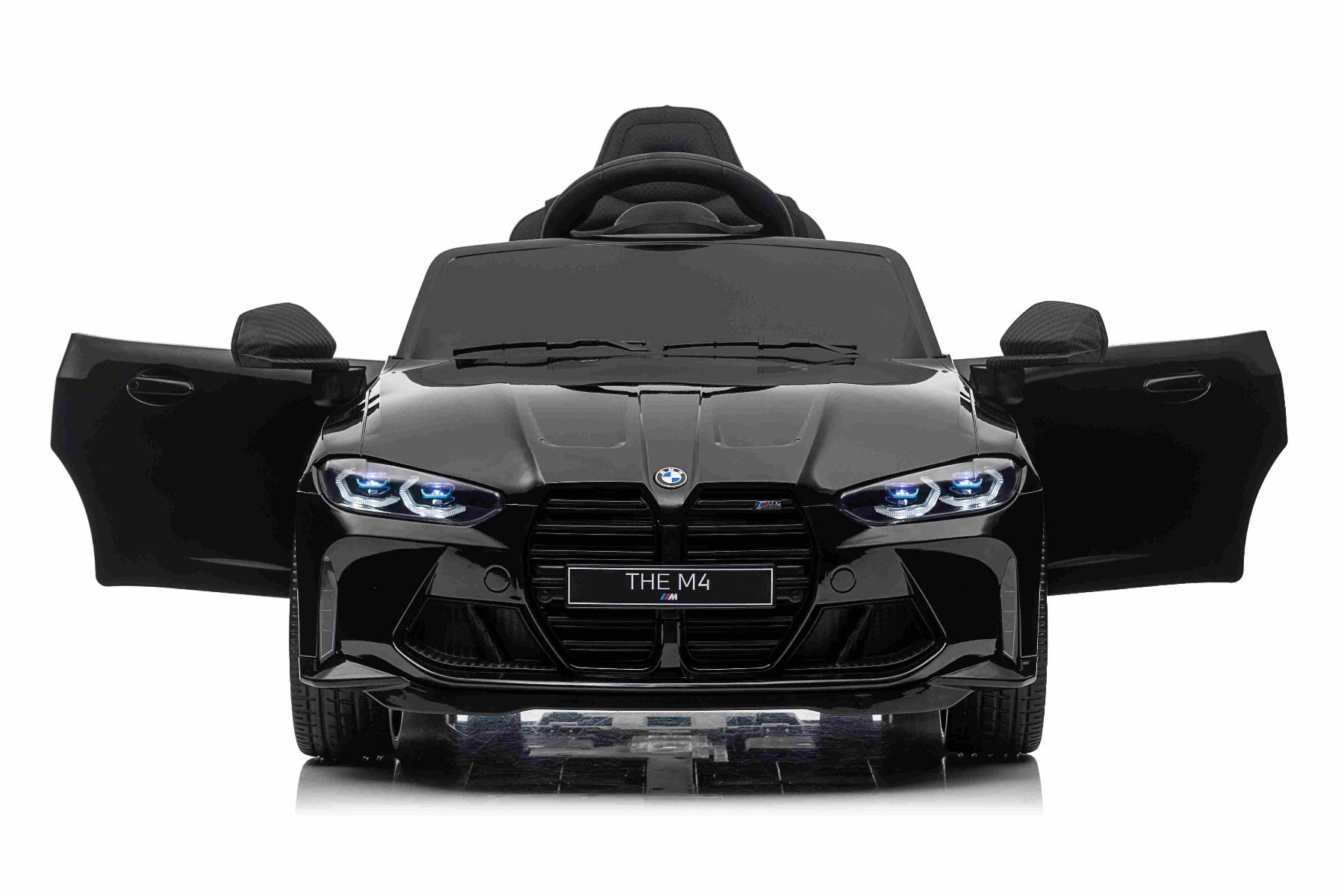 Elektrické autíčko BMW M4, čierne, 2,4 GHz dialkové ovládanie, USB / Aux Vstup, 