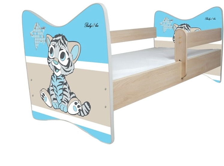 Detská posteľ 140x 70 + matrac molitan tiger dub