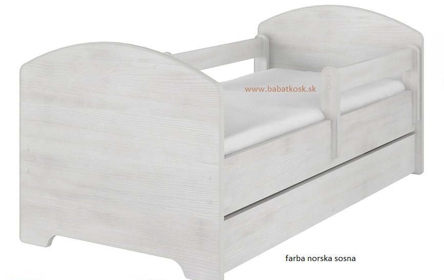 Boo detská postel 140x70 + matrac grátis-norska sosna