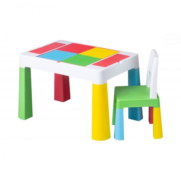 Sada nábytku pre deti Multifun - stolček farebná