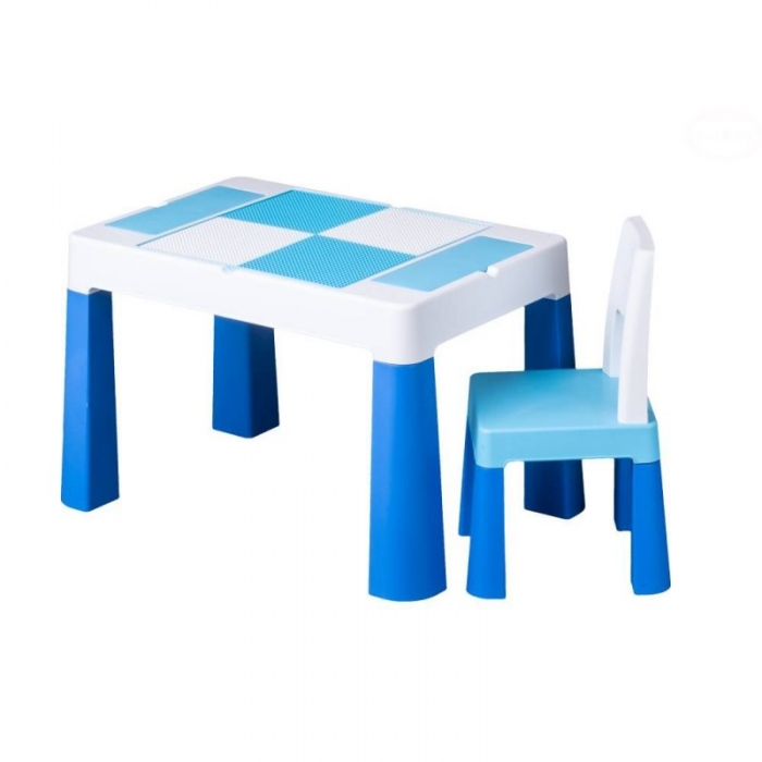 Sada nábytku pre deti Multifun - stolček modrá