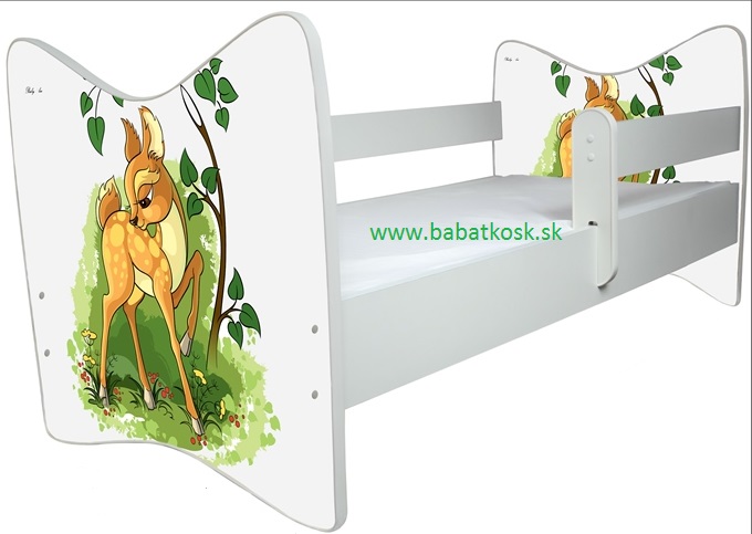 BOO detská postel 140x70 + matrac Bambi 