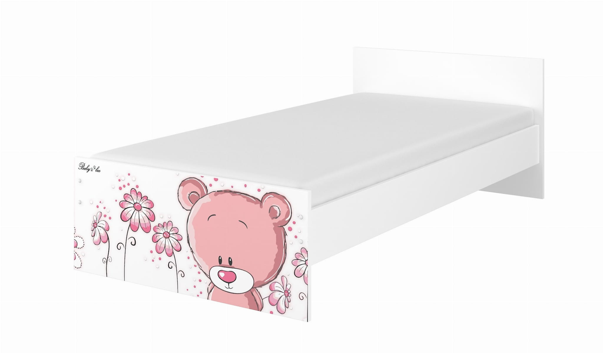 Detská postel macko ružová+ 160x80