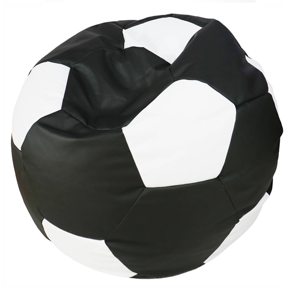 Sedací vak lopta 100×100 cm čierno-biela