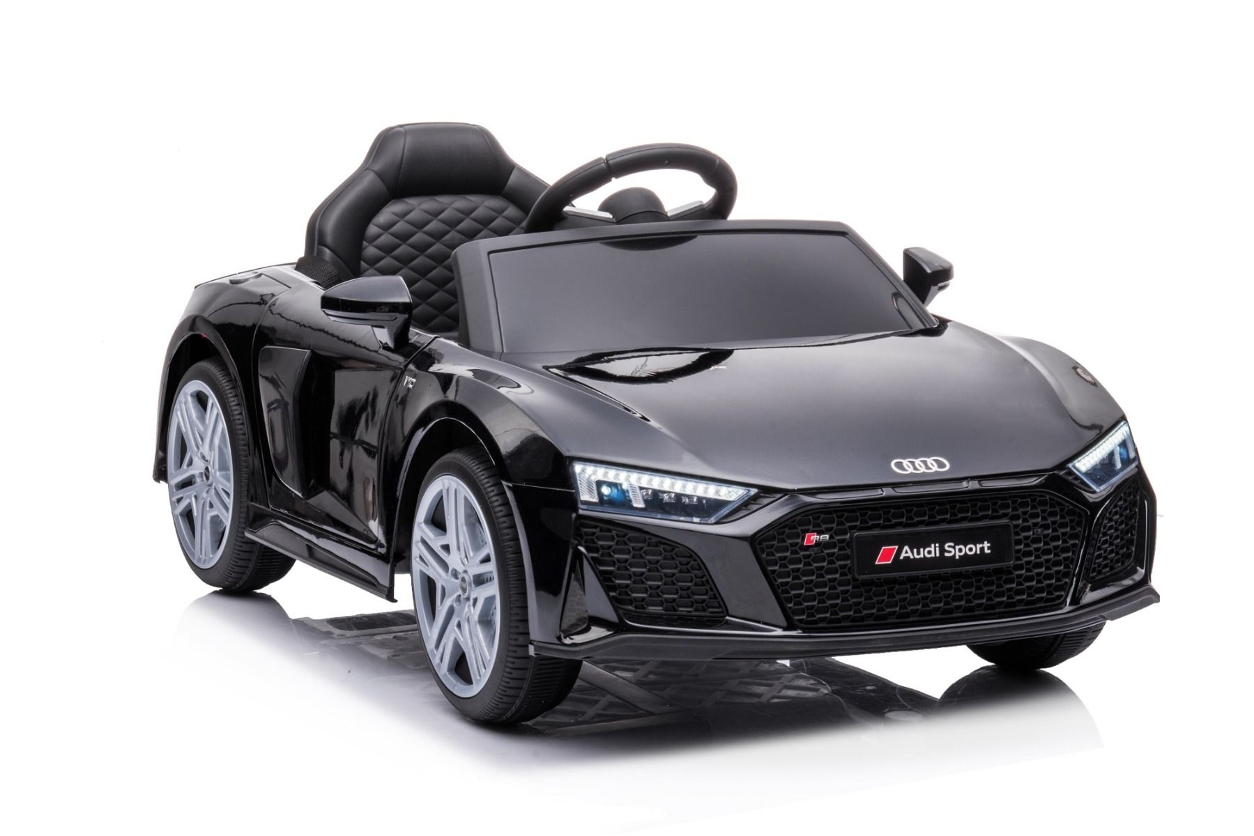 Elektrické autíčko Audi R8 Spyder nový typ, Plastové sedadlo čierne