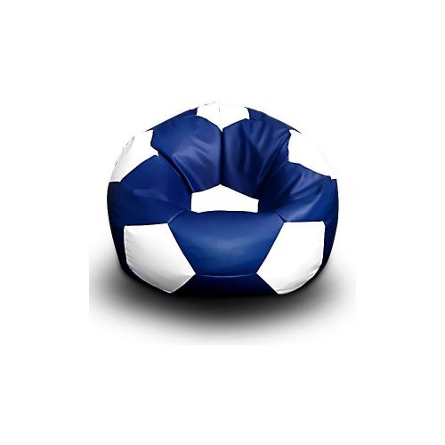 Sedací vak lopta 100×100 cm tm.modra-biela
