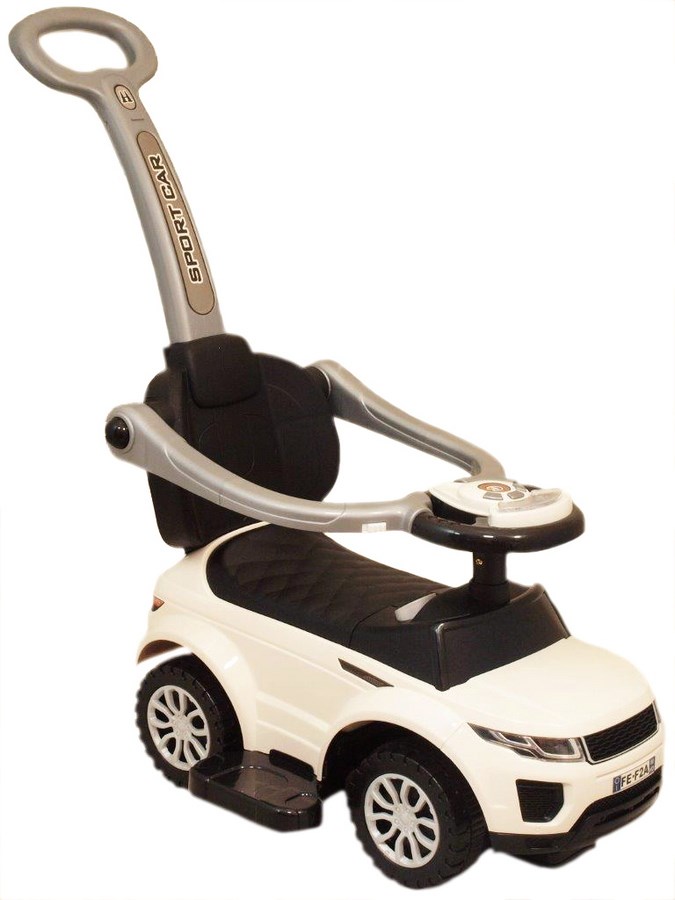 Detské hrajúce vozítko 3v1  biele