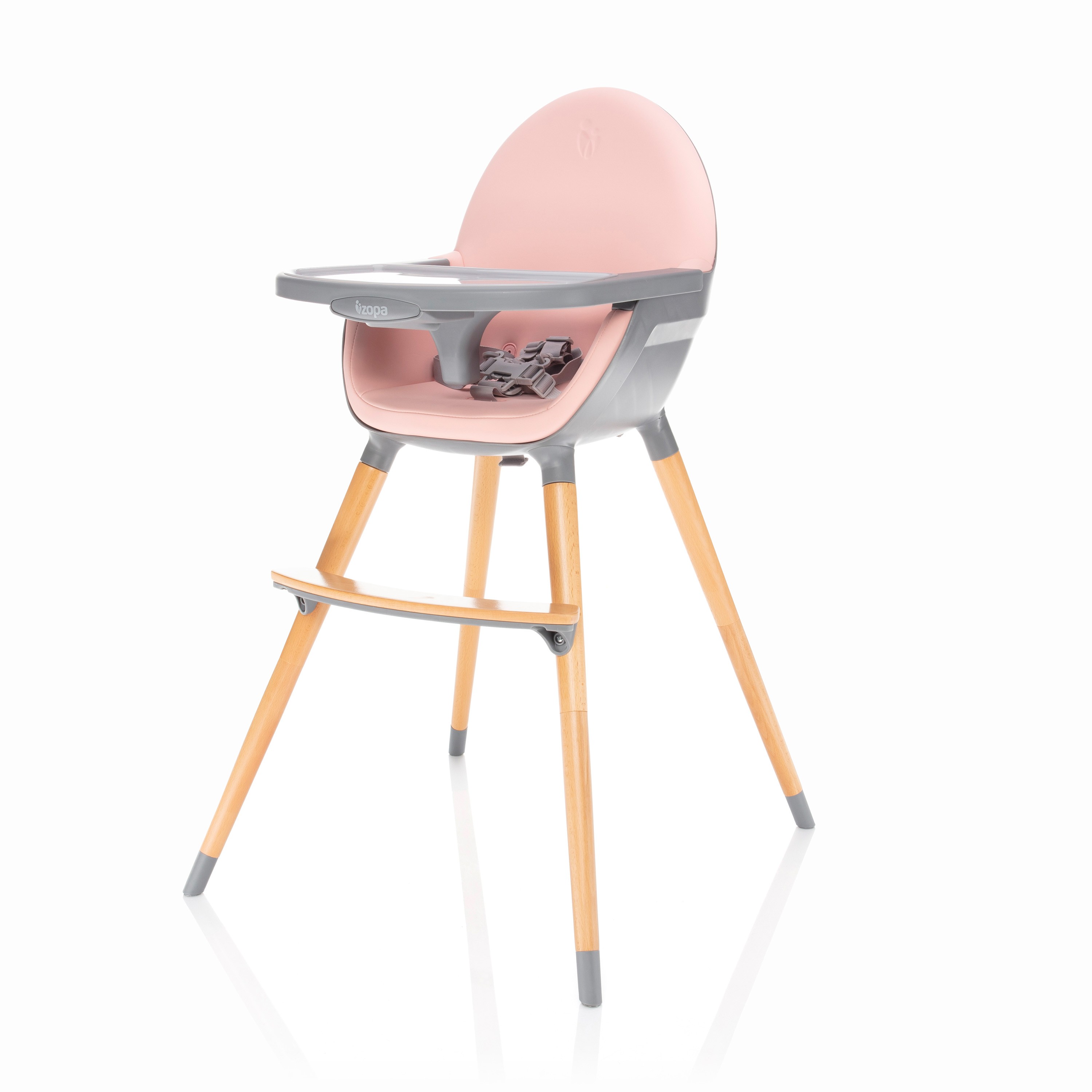 Jedálenská stolička Zopa Dolce - Blush Pink/Grey