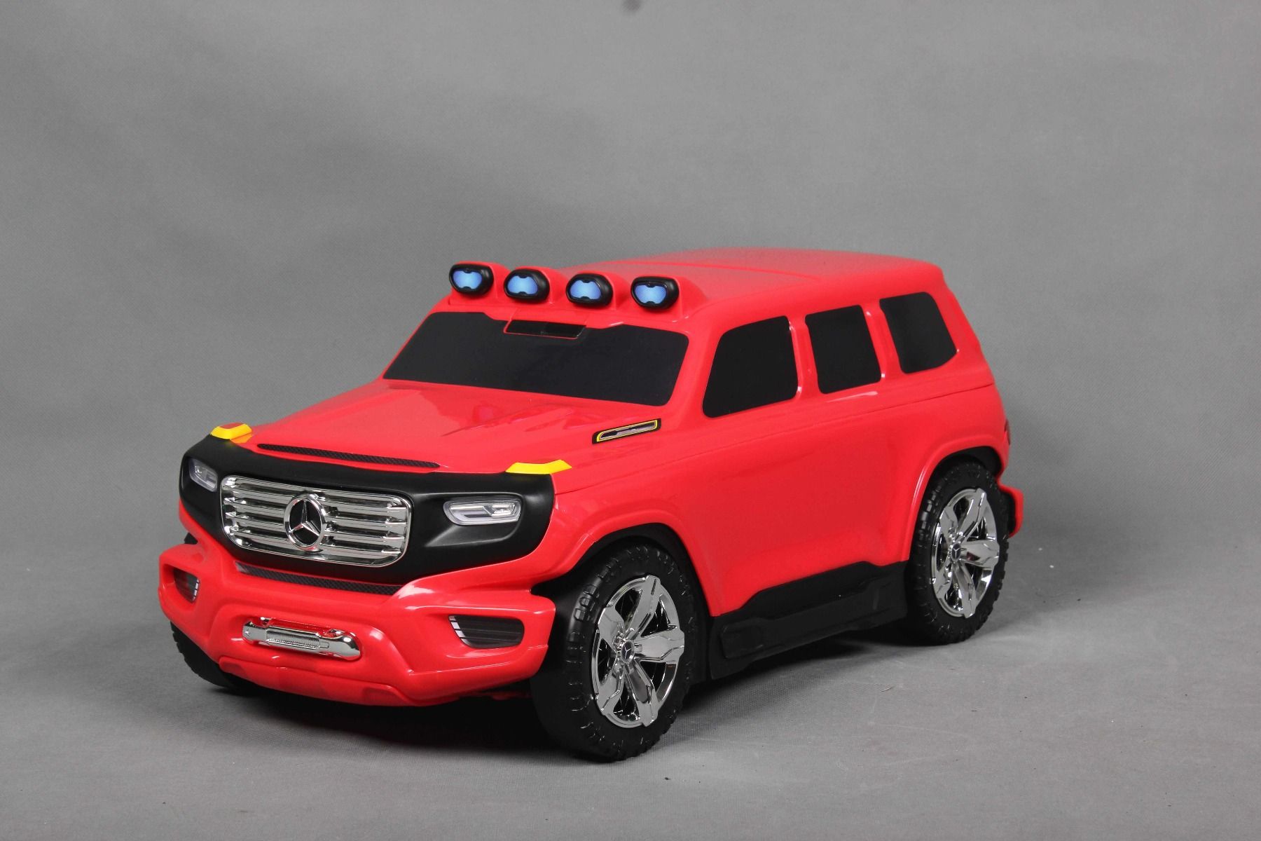 Detské Licencované odrážadlo a kufrík 2v1 Mercedes-Benz Ener-G-Force červené