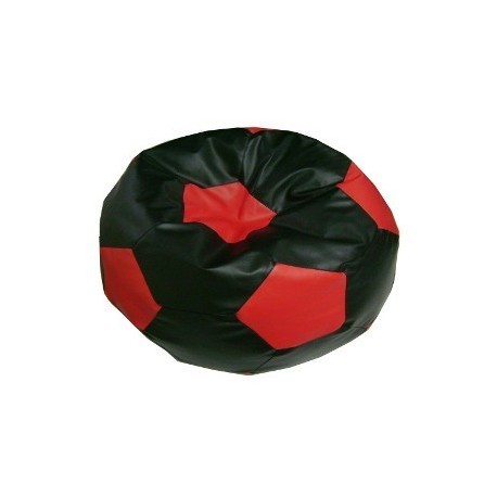 Sedací vak lopta 100×100 cm čierno-červena