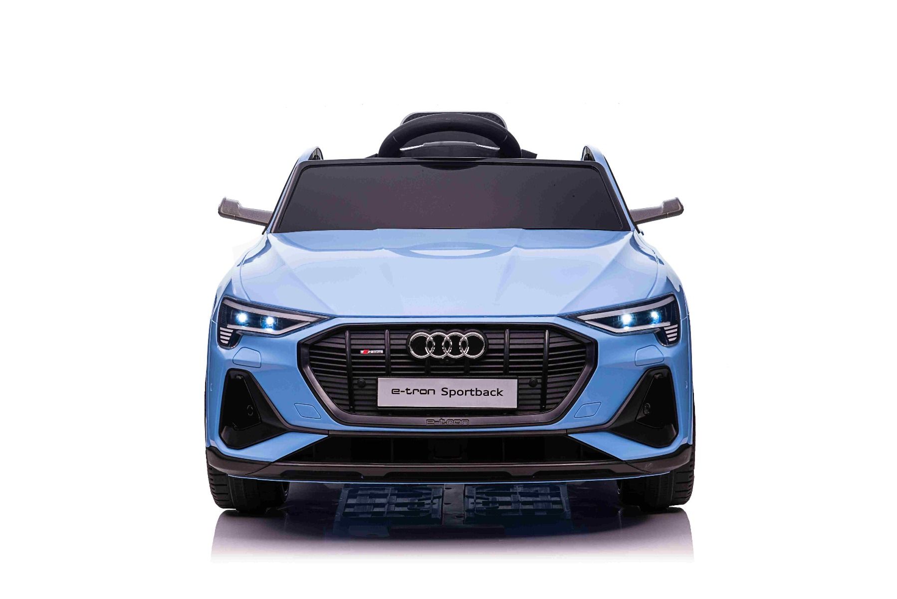 Elektrické autíčko Audi E-tron Sportback 4x4 modré, Koženkové sedadlo