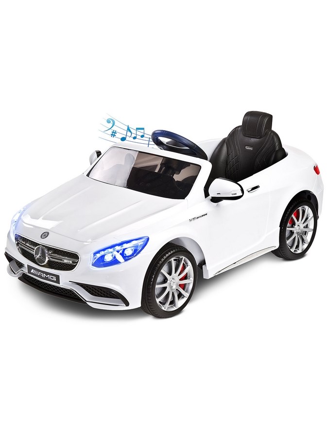 Elektrické autíčko  Mercedes-Benz S63 AMG-2 motory white