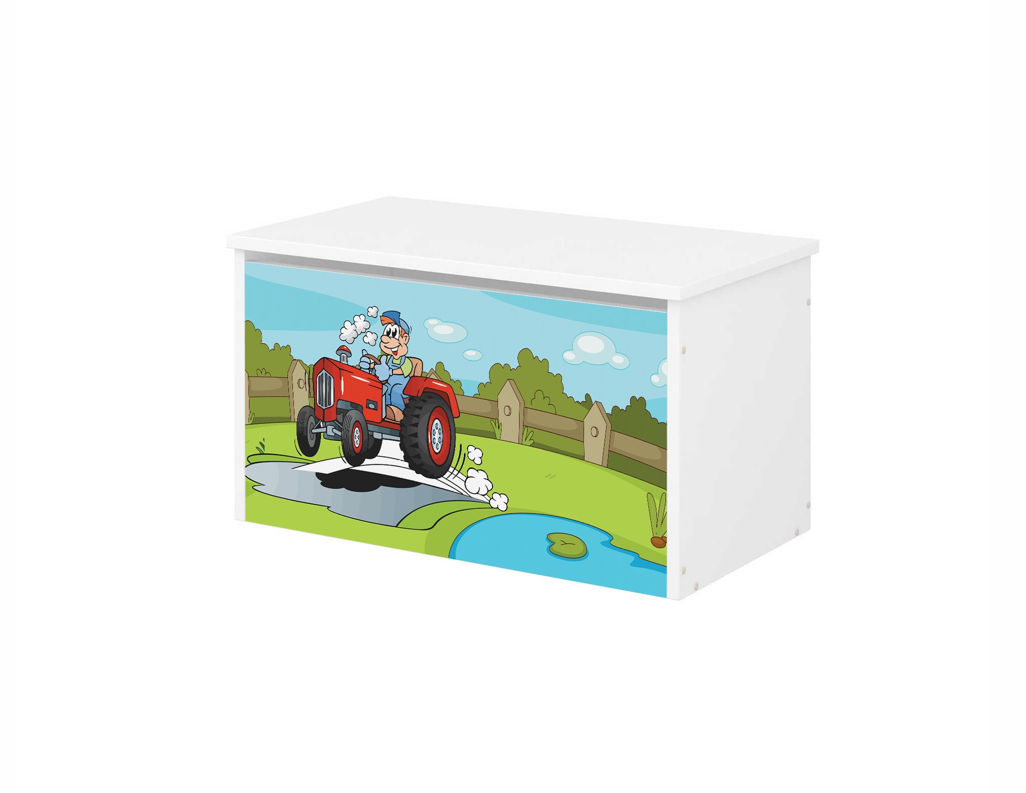 Box na hračky traktor
