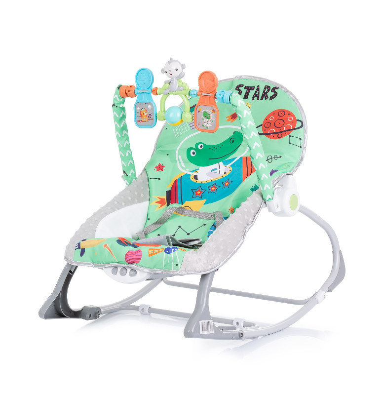 Baby Spa vibrajúce a hrajúce lehátko do 9 kg green