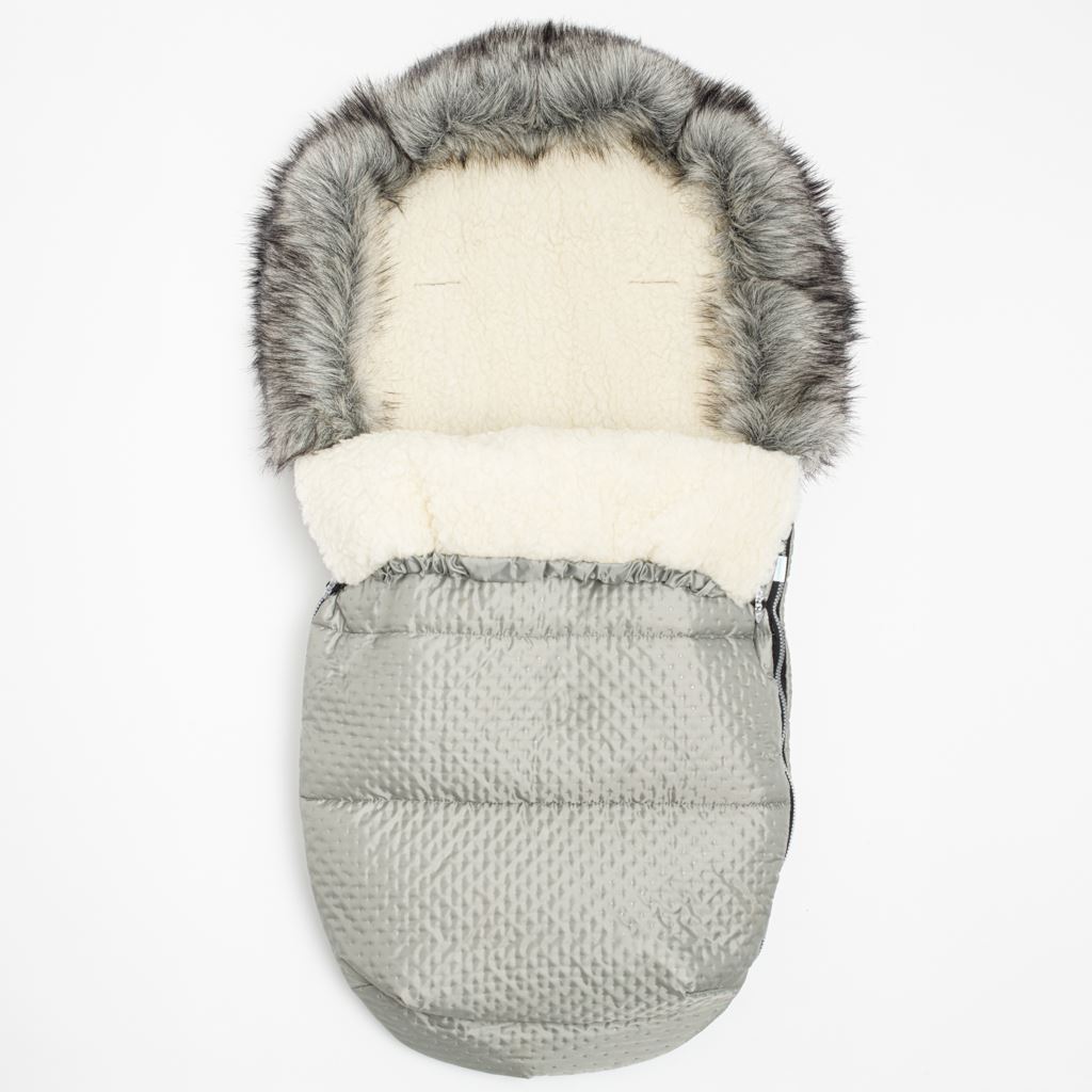 Zimný fusak  Lux Wool grey