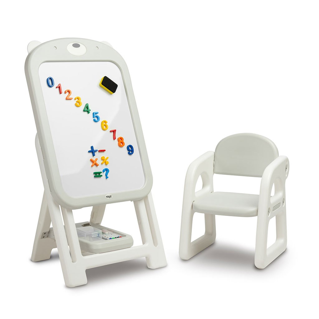 Detská tabuľa so stoličkou grey