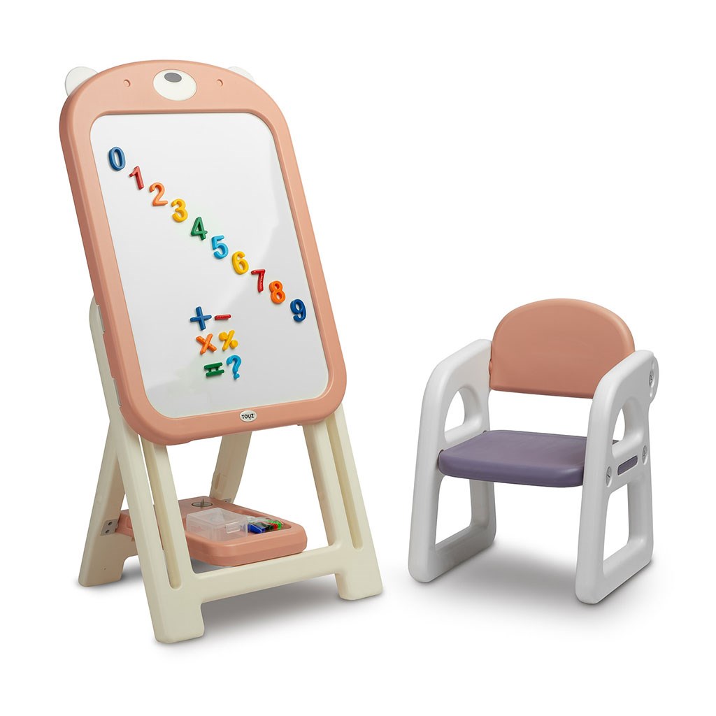 Detská tabuľa so stoličkou TED  pink