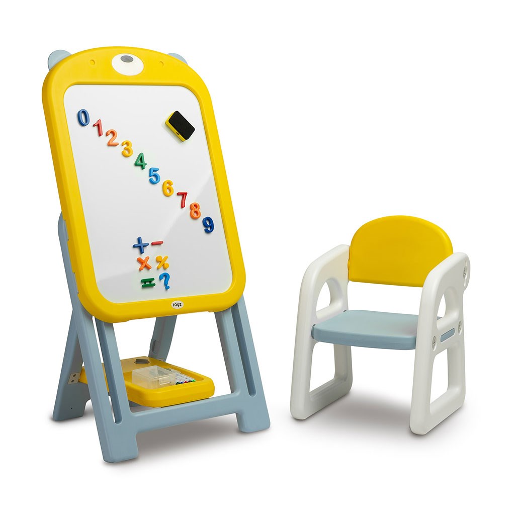 Detská tabuľa so stoličkou  yellow