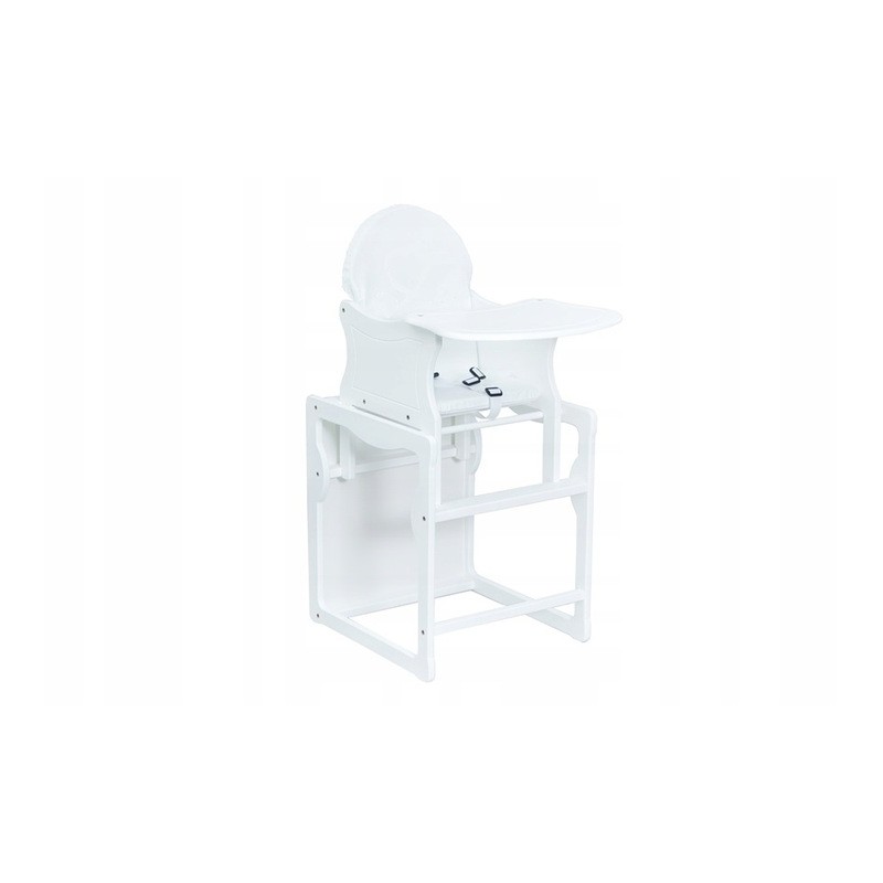 Detská stolička 2v1 biela