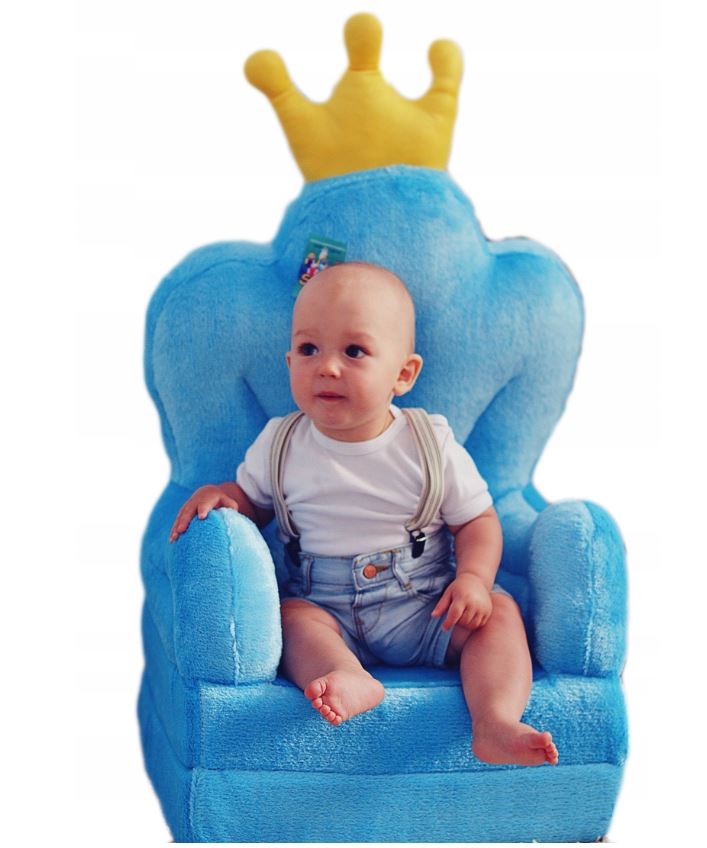 Kresielko rozkladacie detské trón  modrá