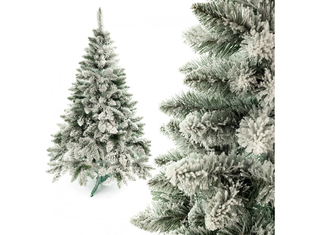 Vianočný stromček Sosna zasnežený biely 180 cm 