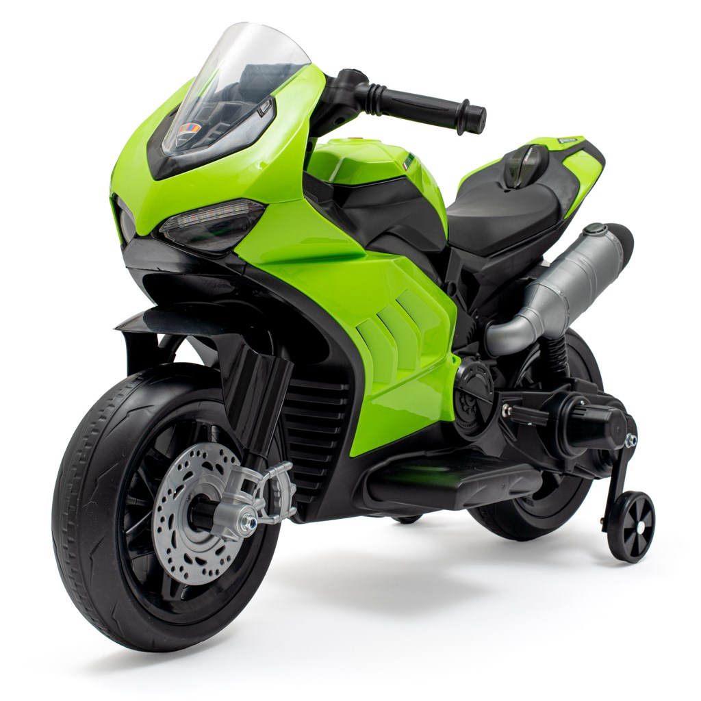 Detská elektrická motorka Supersport zelená