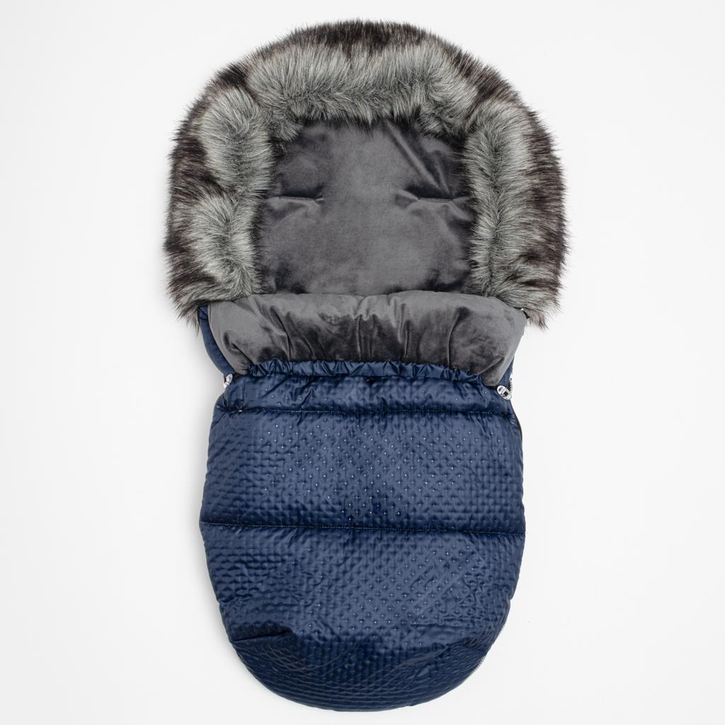 Zimný fusak  Lux Fleece blue