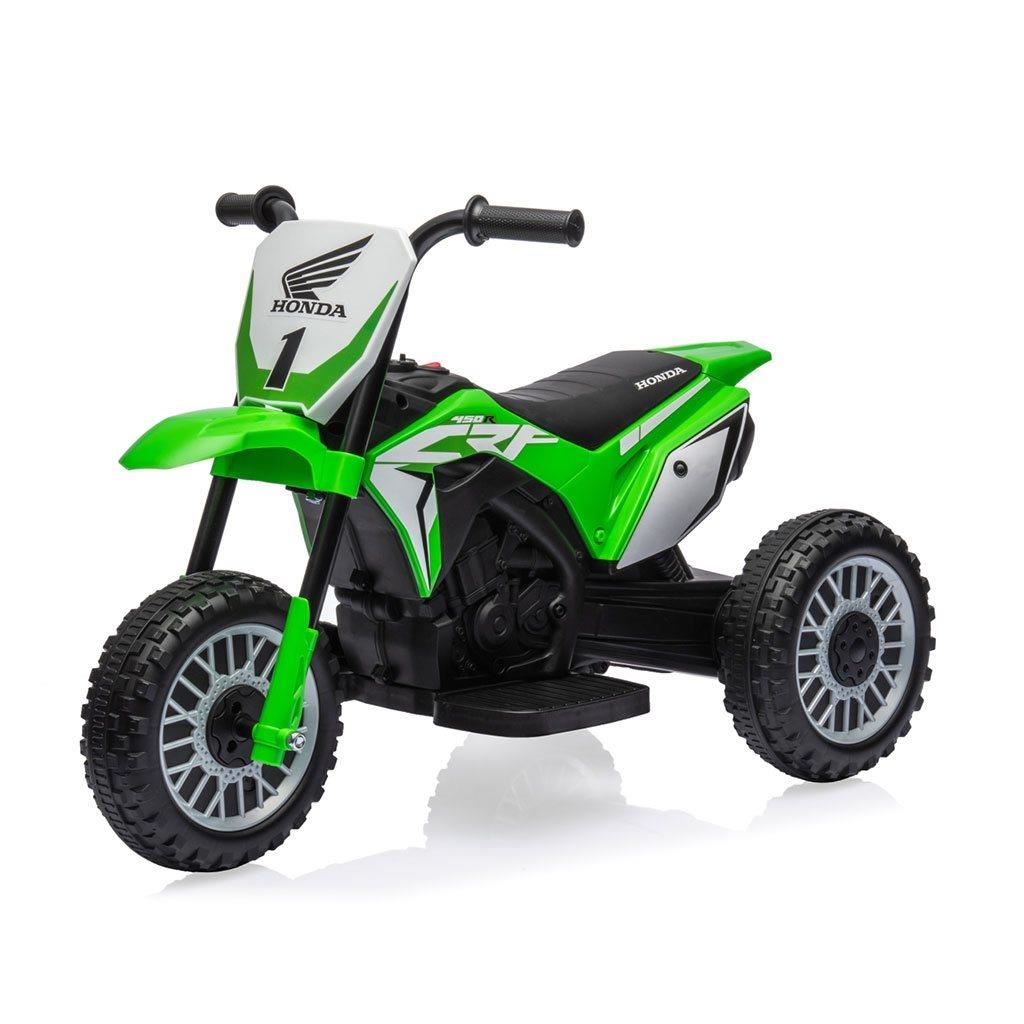 Elektrický motocykel Honda CRF 450R zelený