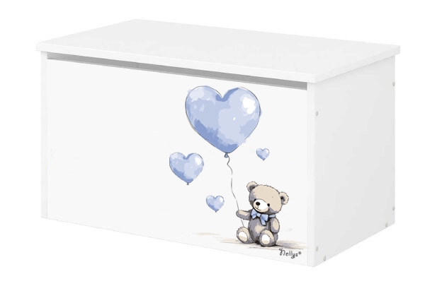 Box na hračky  - Teddy love - modrý