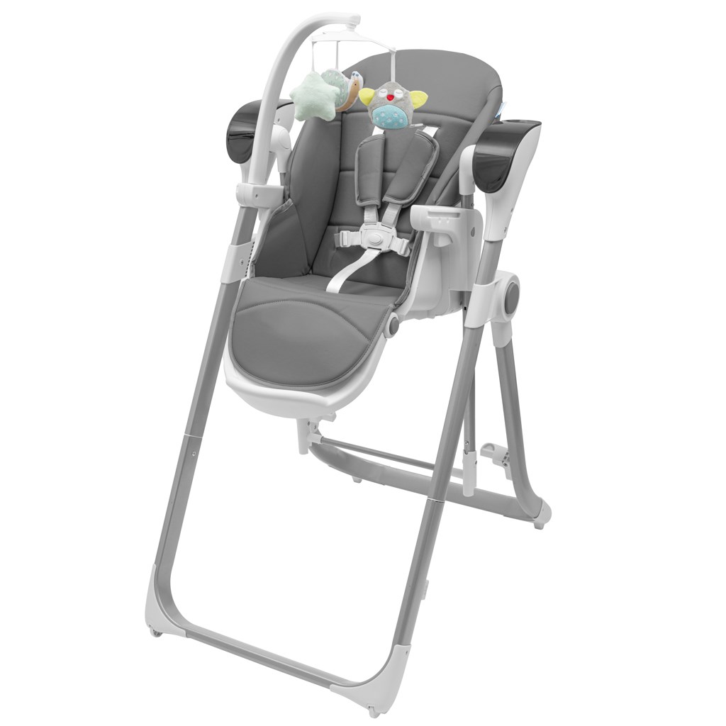 Detská jedálenská stolička 2v1 pre deti SMART grey