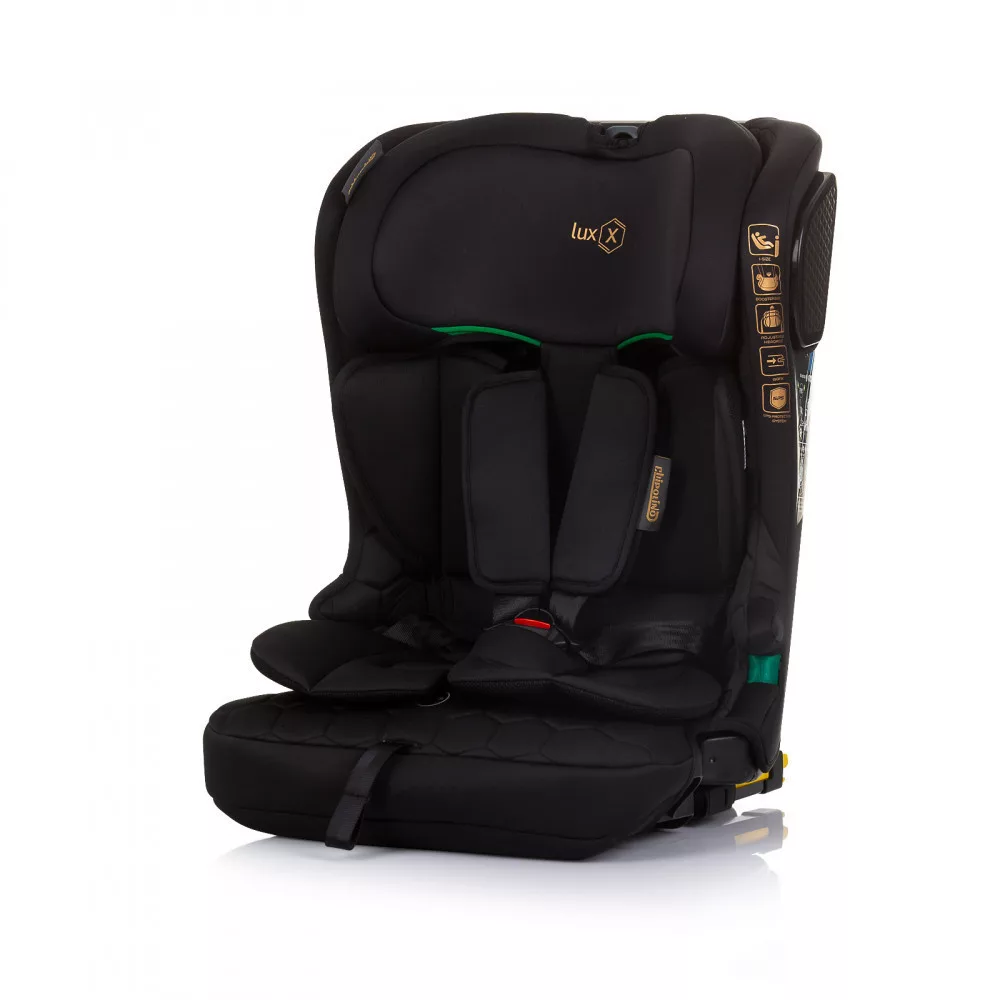Detská X autosedačka Isofix 76-150cm obsidian