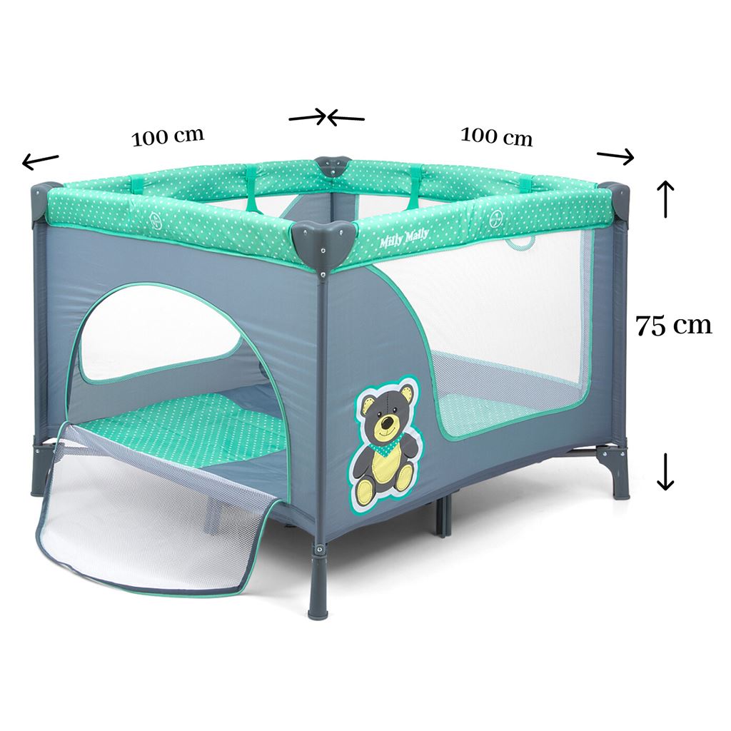 Detská skladacia ohrádka  Fun Mint Bear