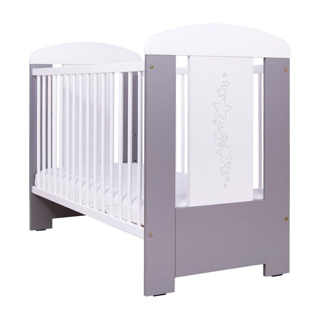 Detská postieľka Hviezdička  sivá