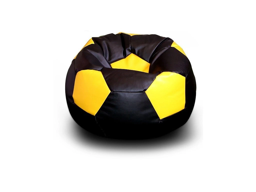 Sedací vak lopta mini 35x35 black/yellow
