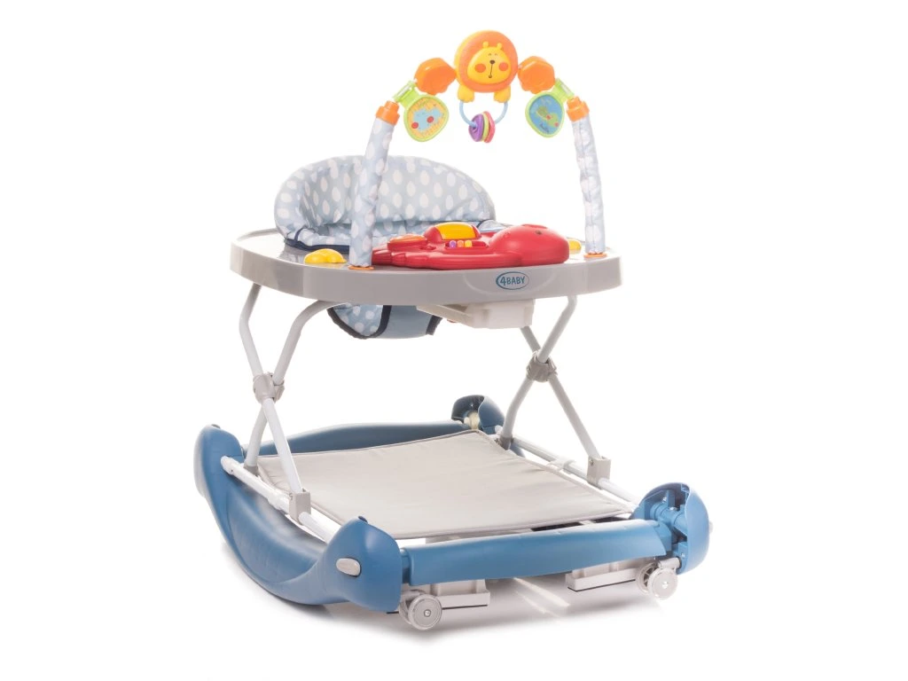 Detské chodítko/ hojdačka swing push 2v1 blue 