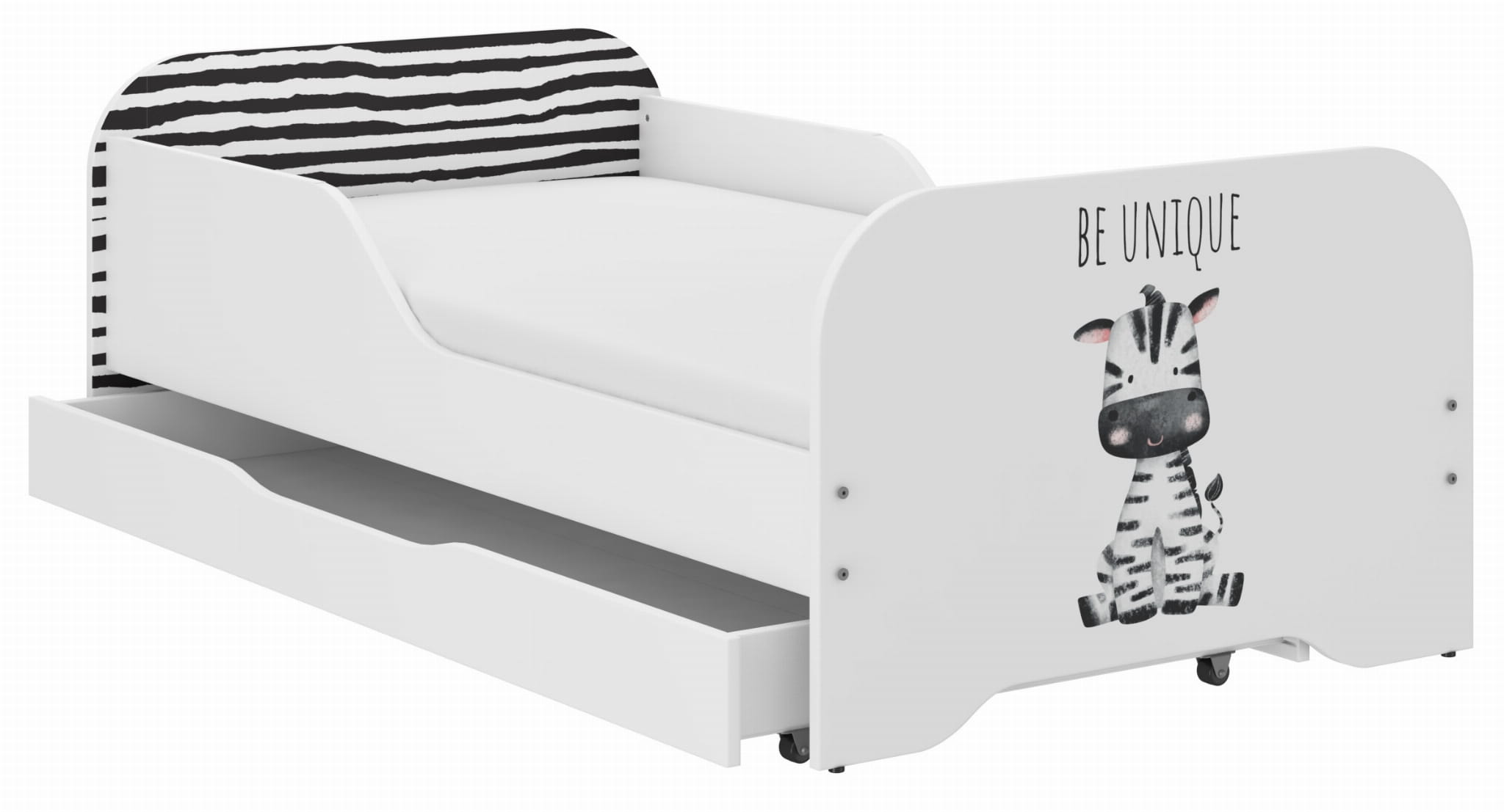 Detská posteľ zebra+ matrac 140x70