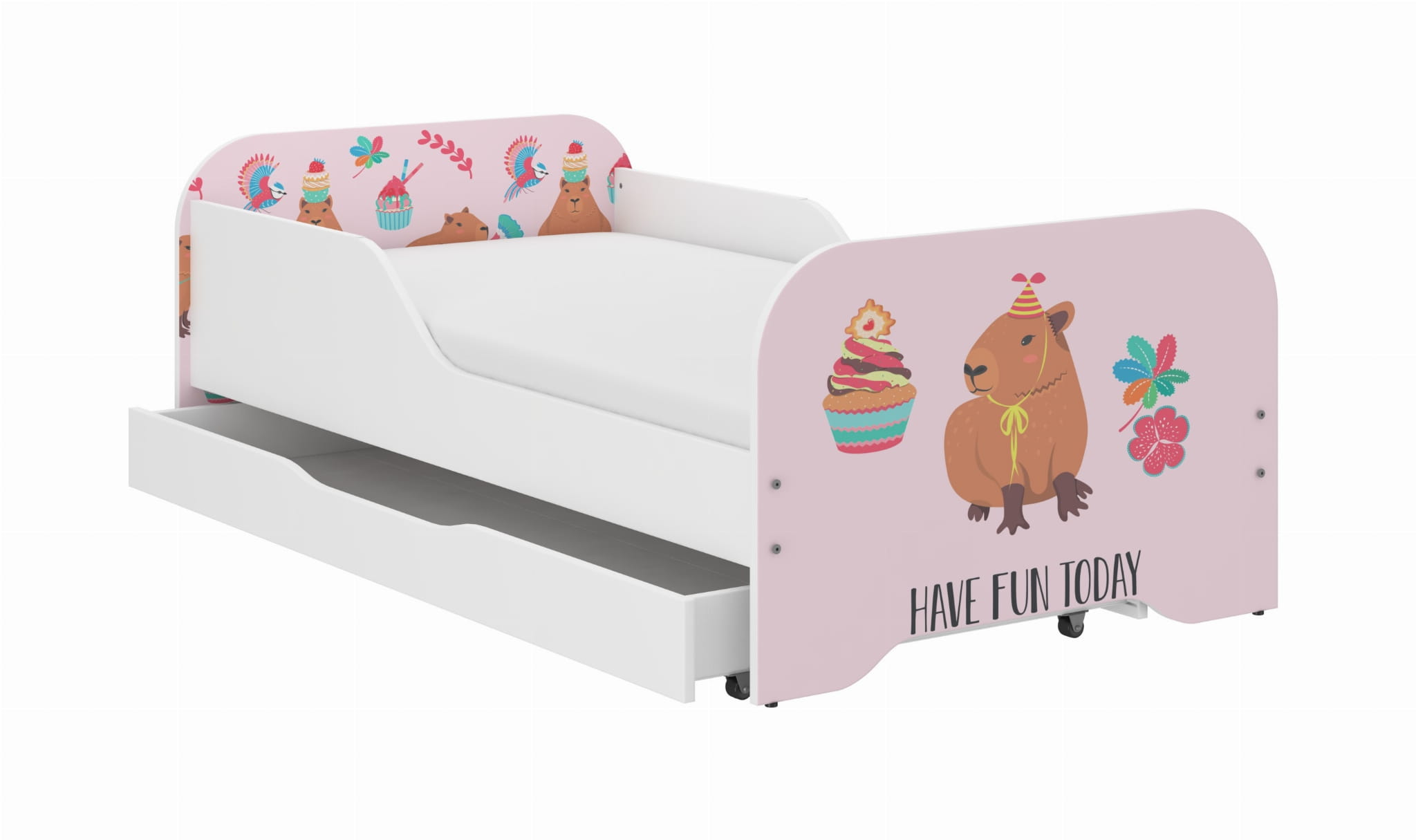 Detská posteľ kapibara cookies + matrac 140x70